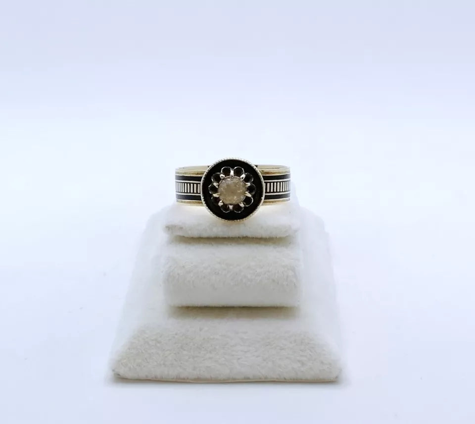 Ring Gold 585er mit unbekanntem Stein Solitärring Gr. 59