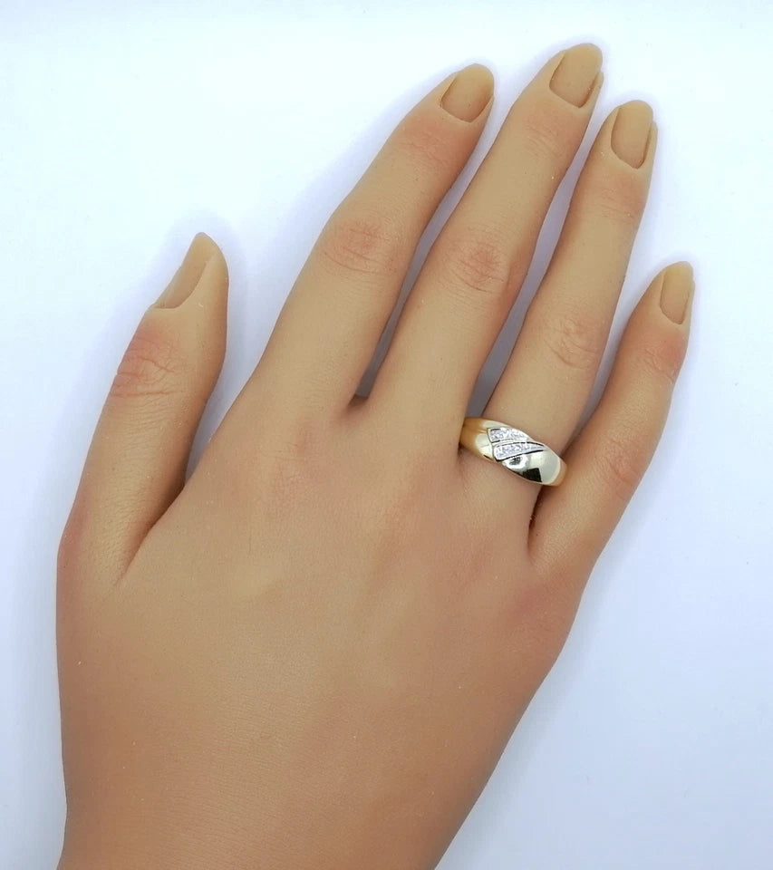 Ring Gold 585er mit Diamantsplitter Gr. 61