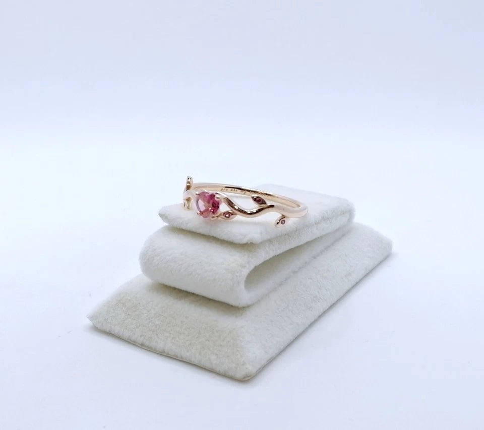 Ring Rosegold 375er mit Spinell Gr. 69