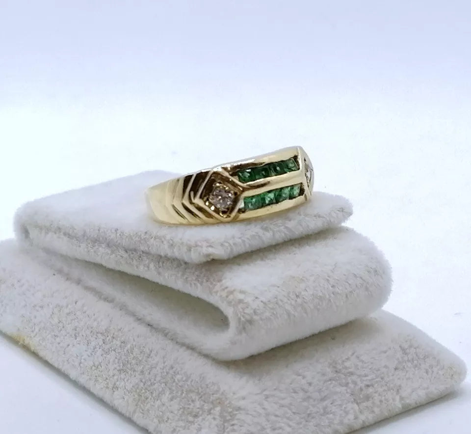 Ring Gold 750er mit Zirkonia Vintage