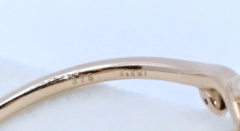 Ring Rosegold 375er mit Spinell Gr. 69