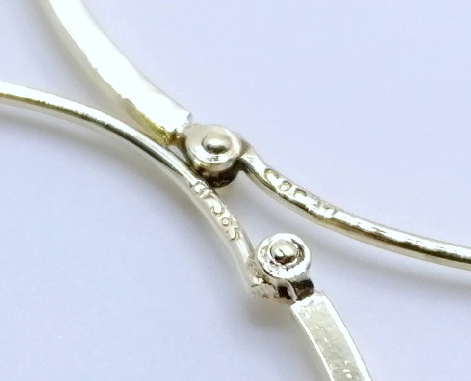 Creolen Gold 585er Gelbgold feine Ohrringe