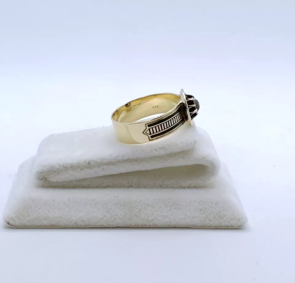 Ring Gold 585er mit unbekanntem Stein Solitärring Gr. 59
