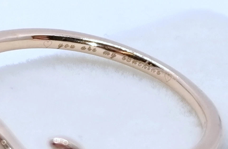 Ring Rosegold 375er mit Spinell Gr. 69