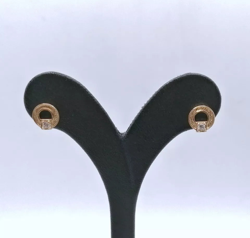 Ohrringe Gold 583er UdSSR Sowjet Ohrstecker