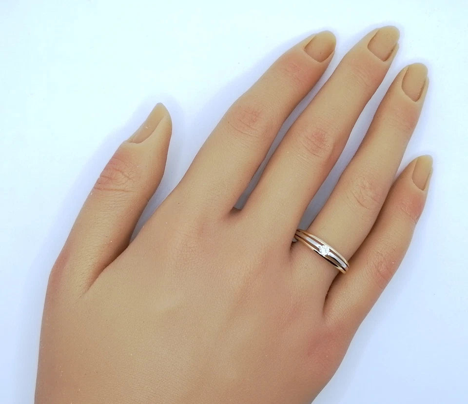 Ring Gold 333er mit Zirkonia Damenring Gr. 57