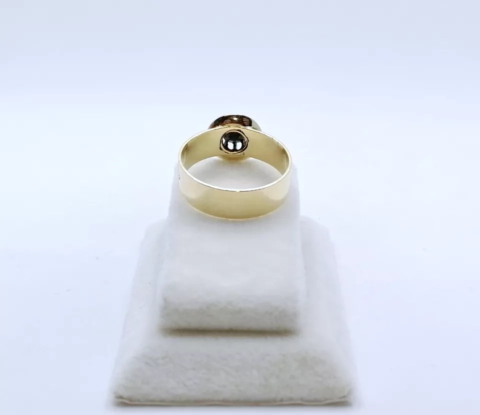 Ring Gold 585er mit unbekanntem Stein Solitärring Gr. 59