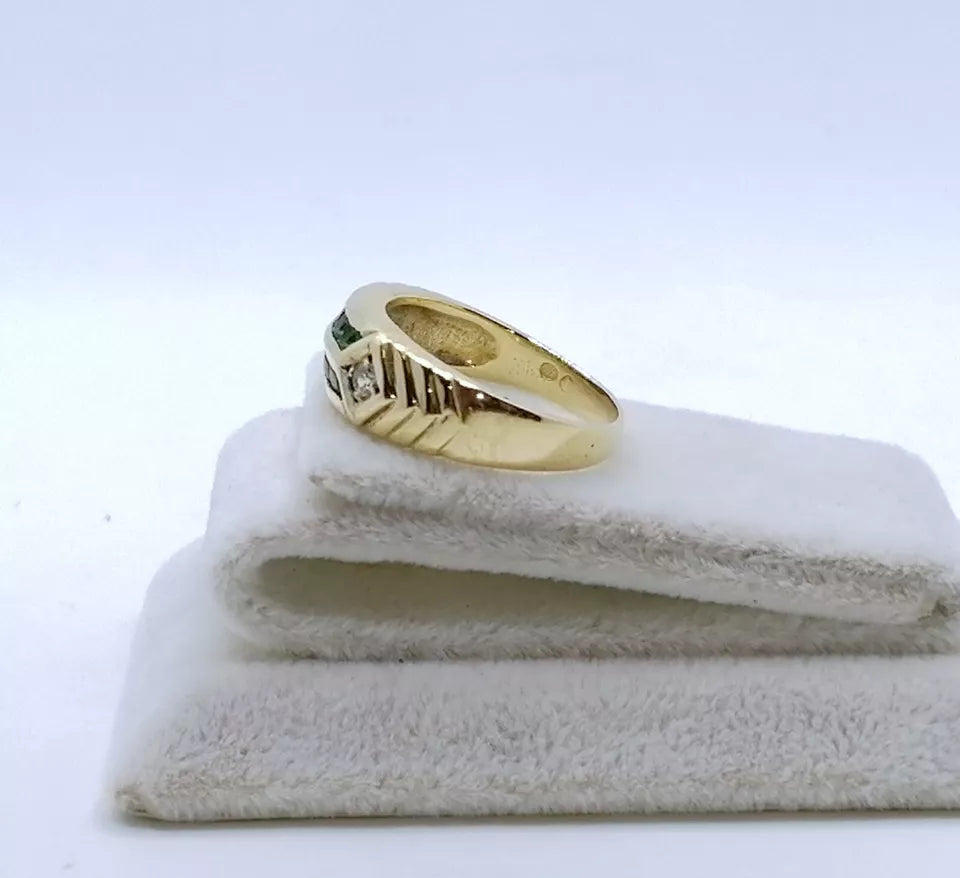 Ring Gold 750er mit Zirkonia Vintage