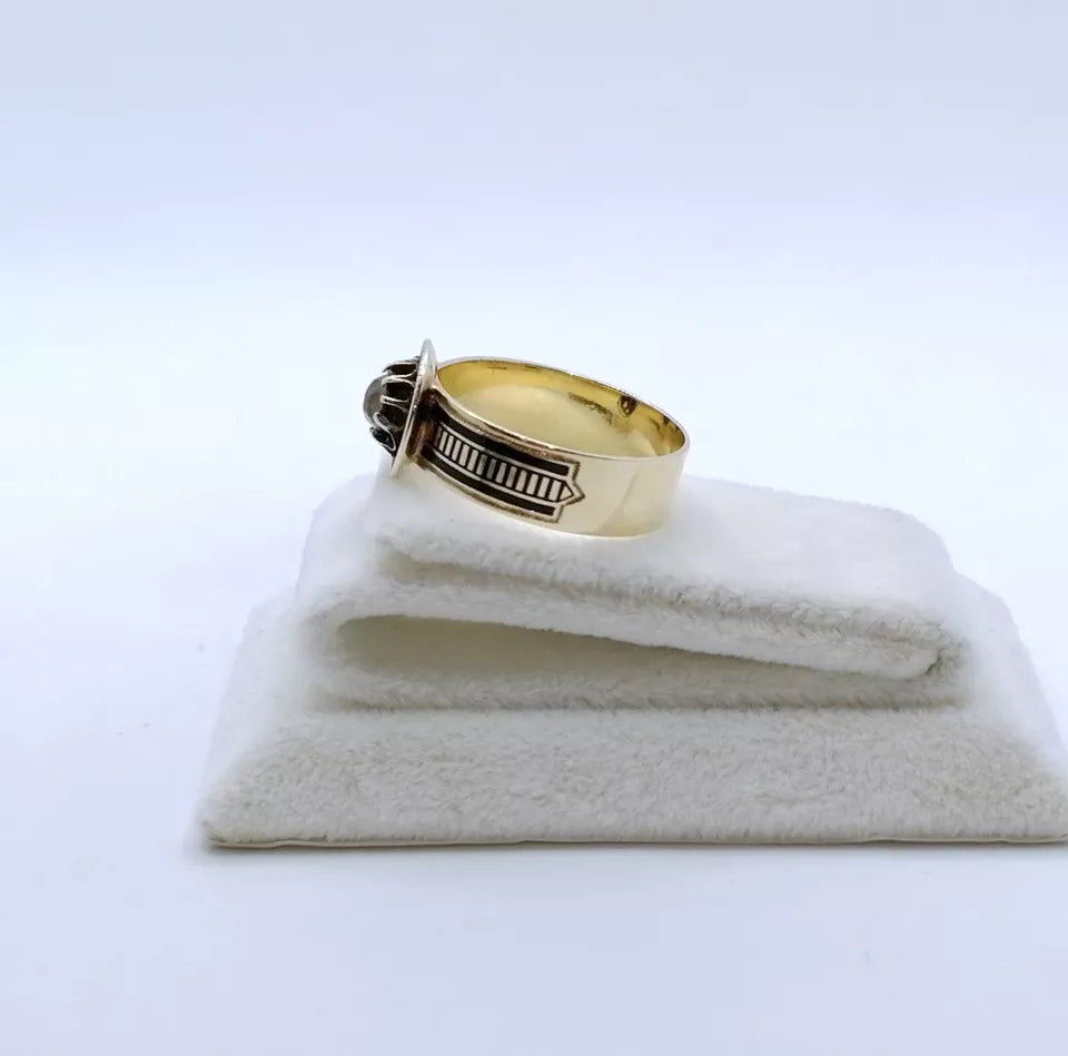 Ring Gold 585er mit unbekanntem Stein Solitärring Gr. 59