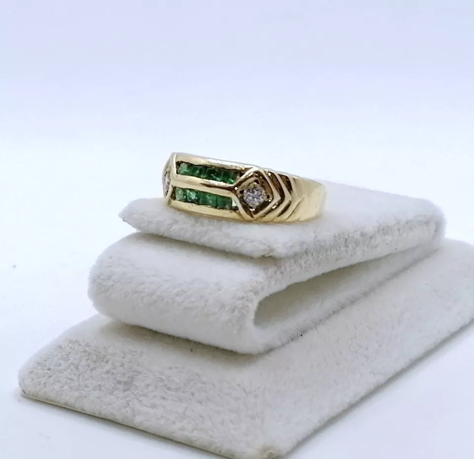 Ring Gold 750er mit Zirkonia Vintage