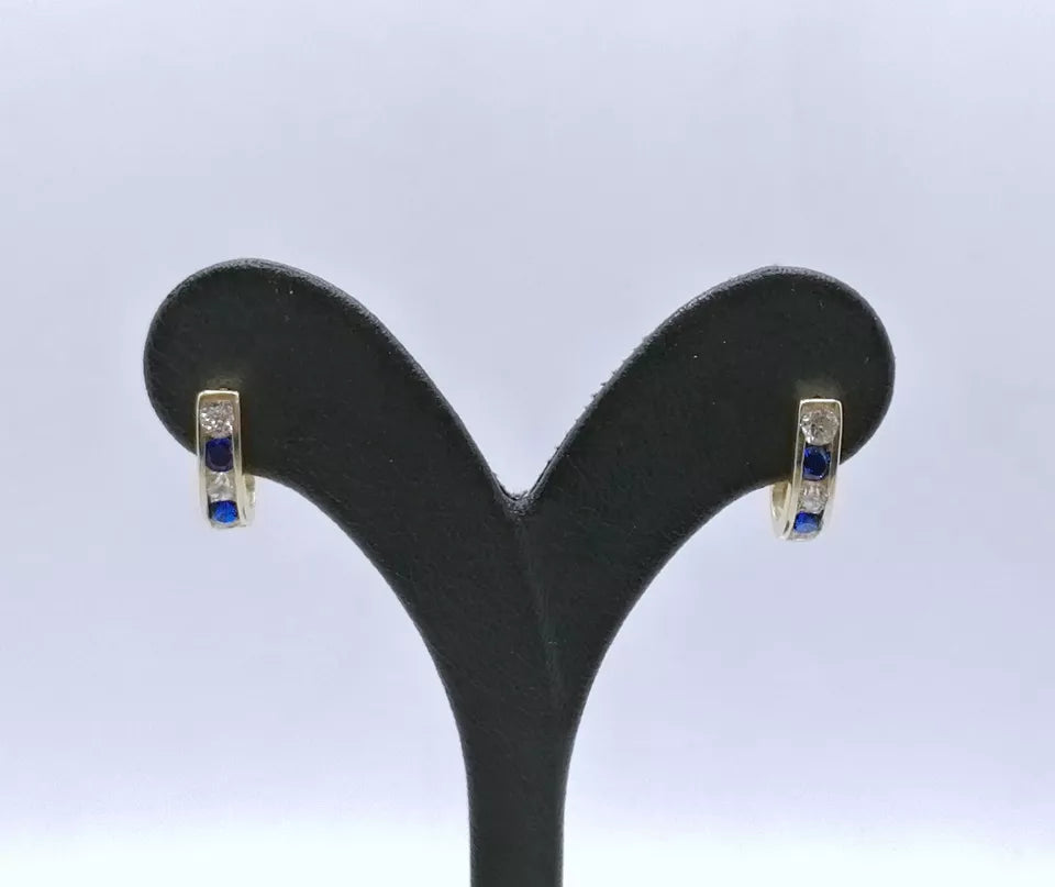 Ohrringe Gold 585er mit Zirkonia Gelbgold
