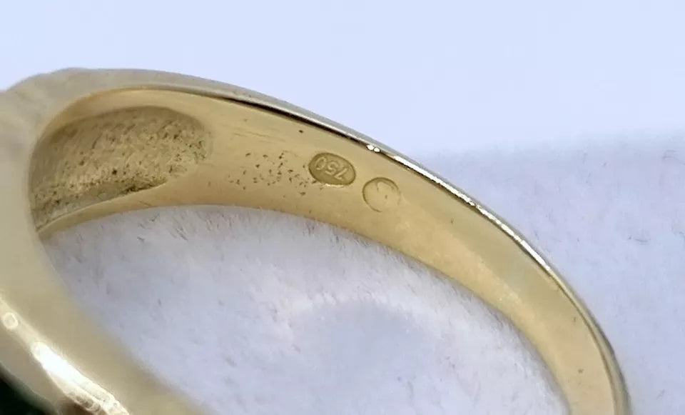 Ring Gold 750er mit Zirkonia Vintage