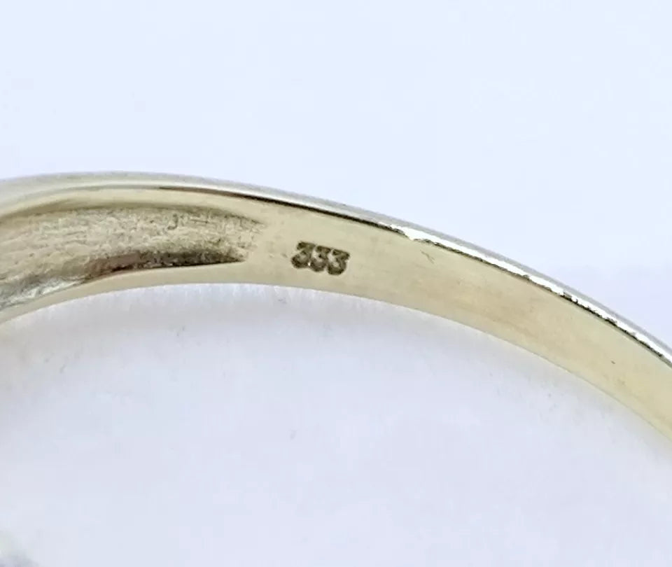 Ring Gold 333er Bandring Gürtelschnalle Gr. 69