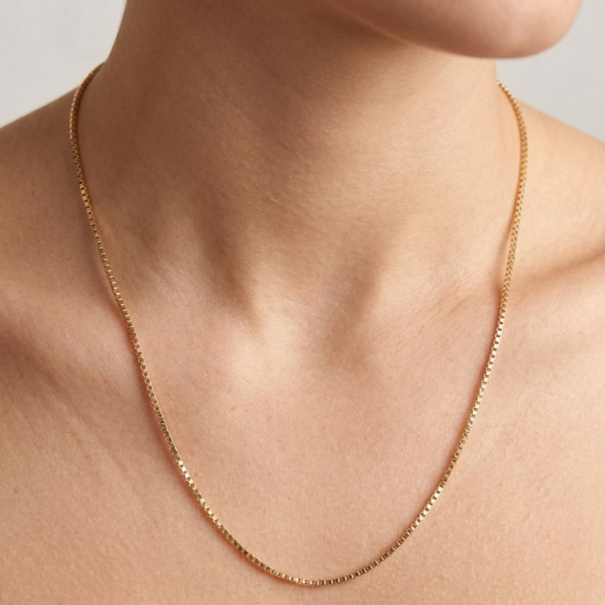 Gold Venezianerkette, Goldkette Halskette 585er 14 Karat Gelbgold